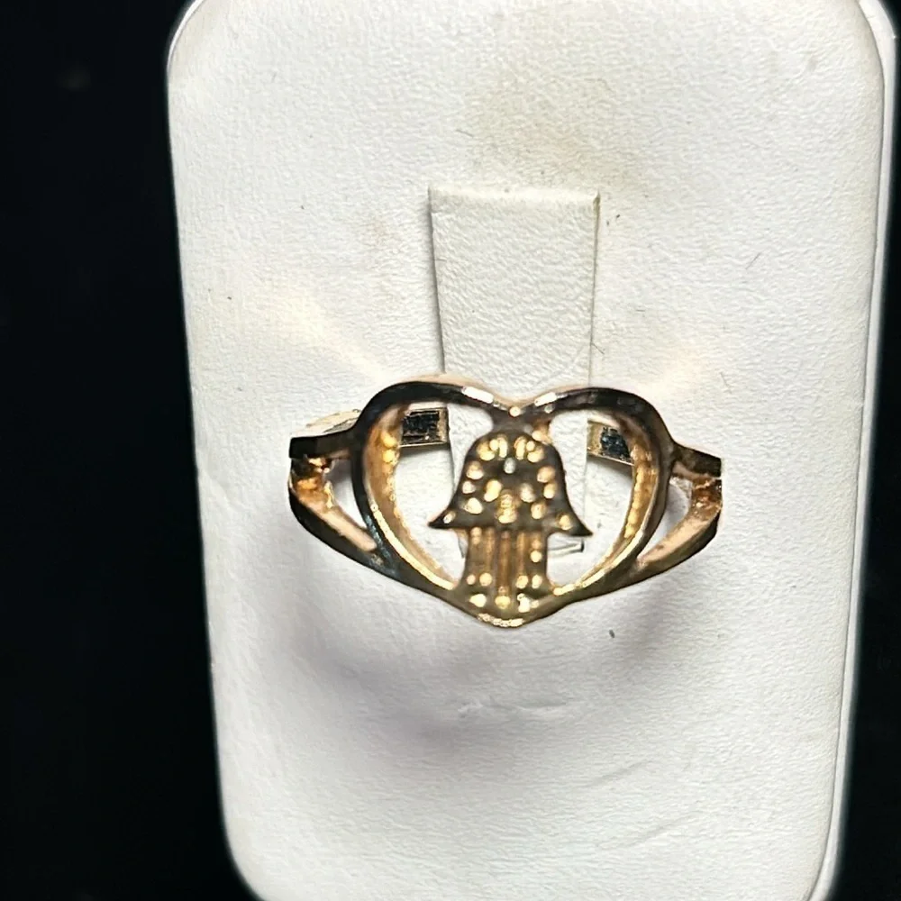Hamsa 🪬 Heart Ring